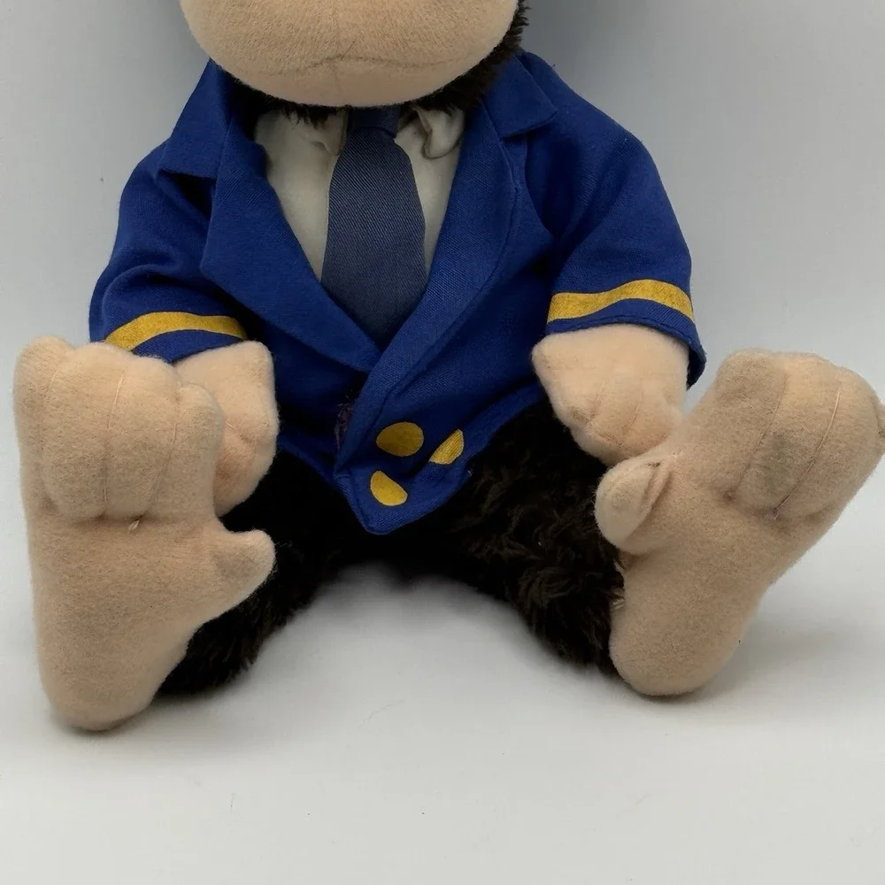 Vintage 1987 Bubbles Chimp Plush Hobson's Ice Cream Michael Jackson Monkey Toy
